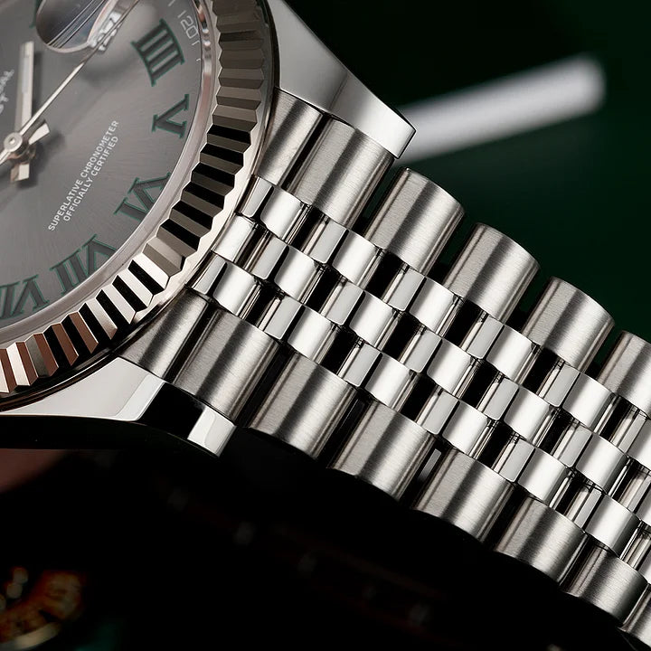 Rolex Datejust 41mm Wimbledon Slate Dial Jubilee Bracelet